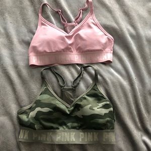 PINK sports bra XS (x2)